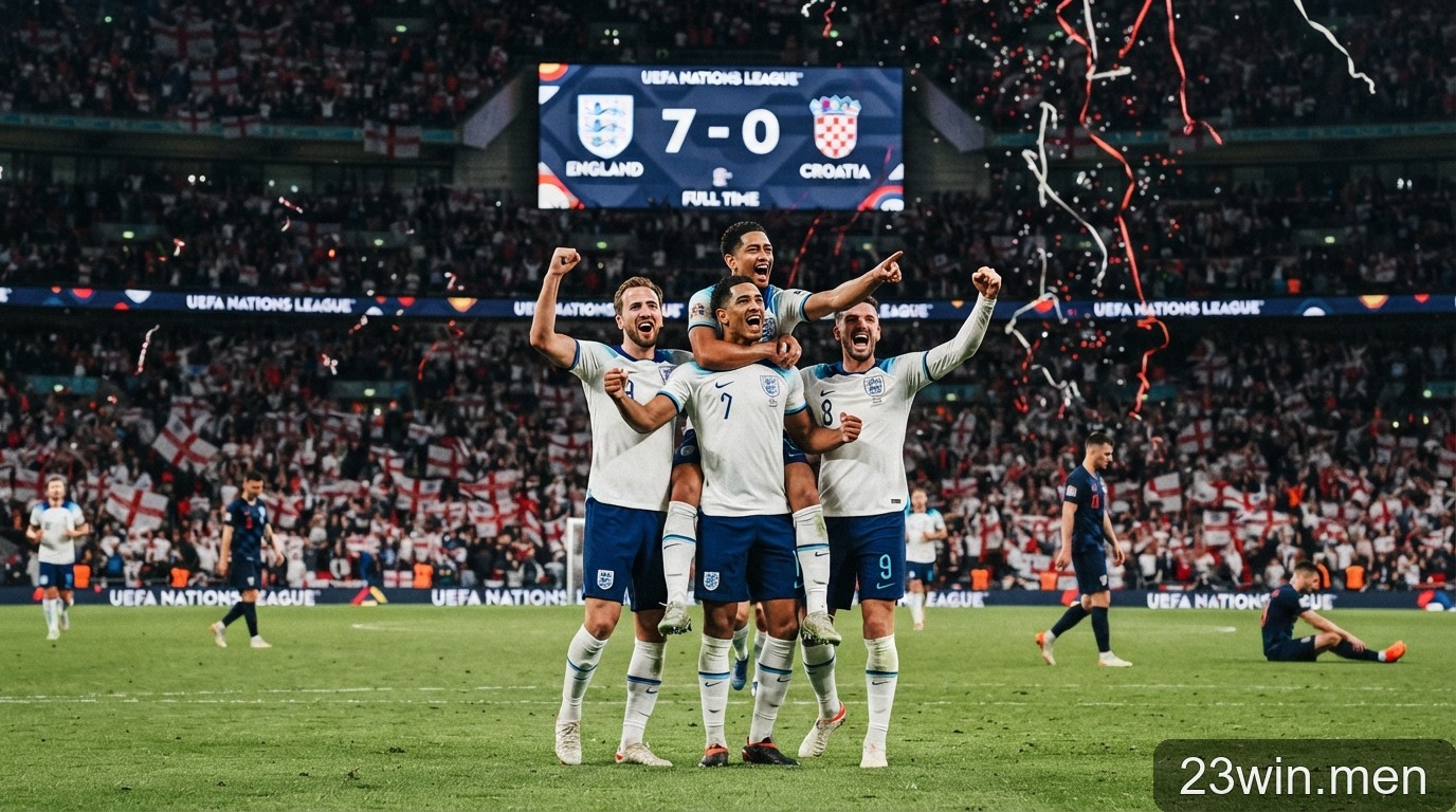 Nations League: Tuyển Anh hủy diệt Croatia 7-0, khẳng định vị thế ứng viên vô địch